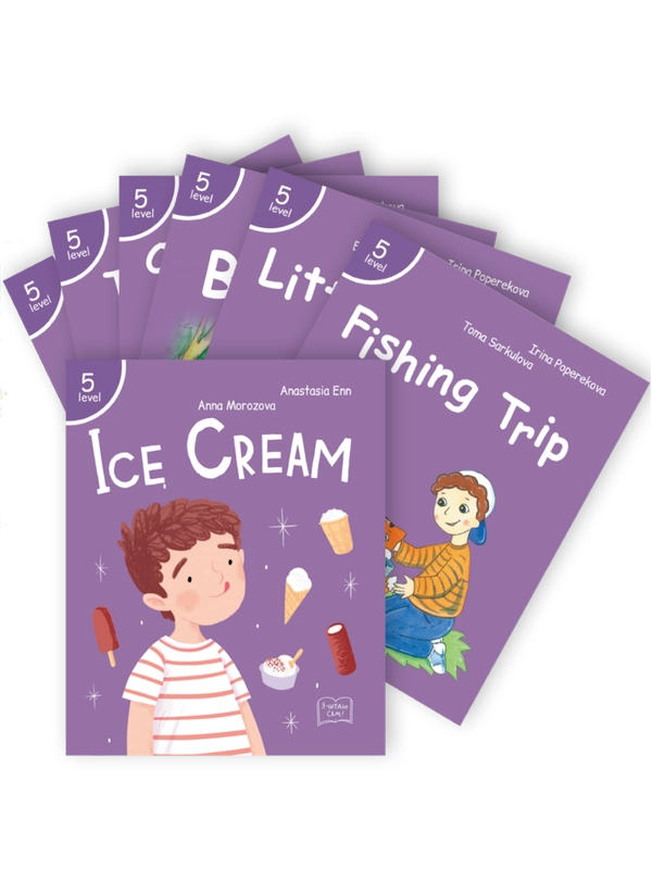 Детские книги на английском языке. 5 level, 7 books. First reading. Stories