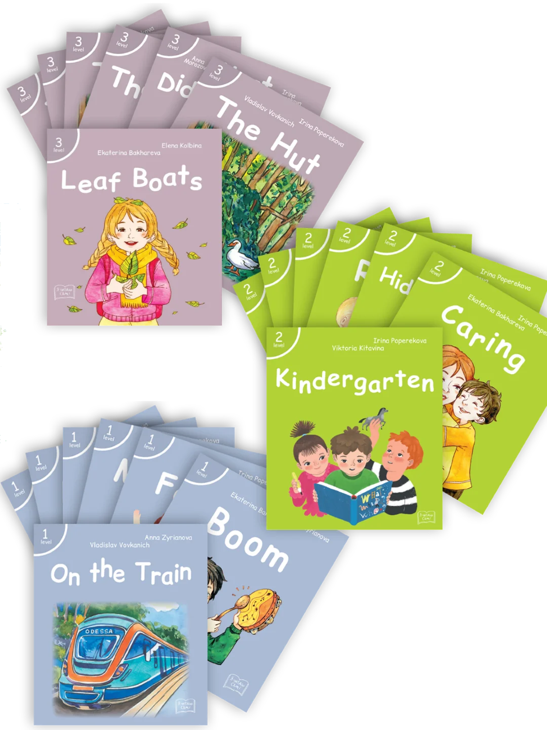 Детские книги на английском языке. 1-3 level, 21 books. First reading. Stories