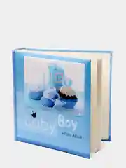 Голубой фотоальбом детский на 200 фотографий в книжном переплете, 10*15 см, 3 вида