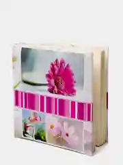 Алый фотоальбом детский на 200 фотографий в книжном переплете, 10*15 см, 3 вида