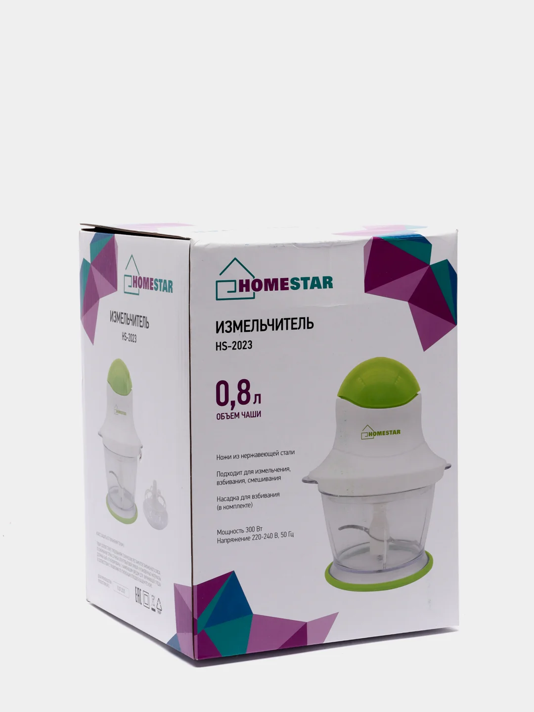 Измельчитель HomeStar HS-2023,  0,8л, 300Вт 008035