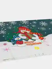 Белый скатерть одноразовая новогодняя