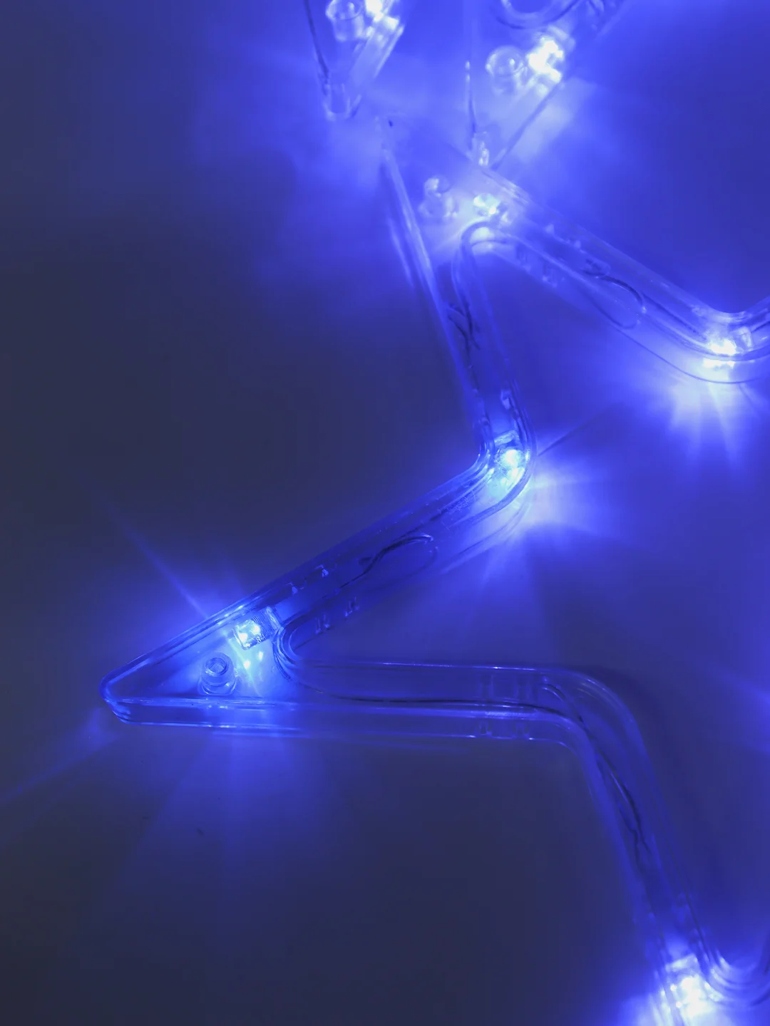 Небесно-голубой светодиодная новогодняя LED гирлянда, звезды
