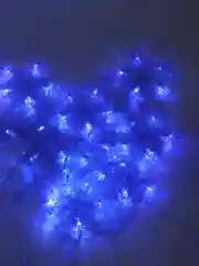 Небесно-голубой светодиодная новогодняя LED гирлянда, звезды