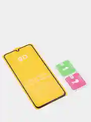 Черный защитное стекло 9D для Samsung Galaxy A02 / черная рамка/ Самсунг Галакси А02 /олеофобное