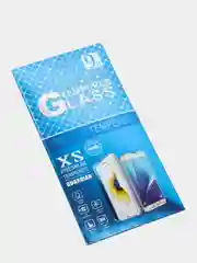 Черный защитное стекло 9D для Samsung Galaxy A02 / черная рамка/ Самсунг Галакси А02 /олеофобное