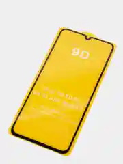 Черный защитное стекло 9D для Samsung Galaxy A02 / черная рамка/ Самсунг Галакси А02 /олеофобное