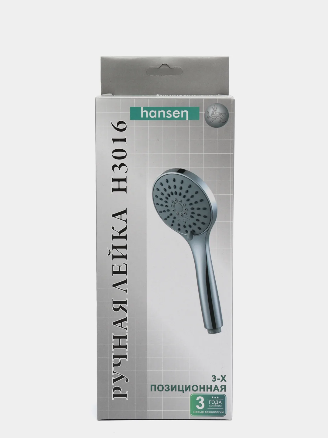 Хром hansen лейка для душа d100мм, 3 режима, хром