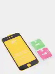 Черный защитное стекло 9D для iPhone 6 черного цвета с олеофобным покрытием
