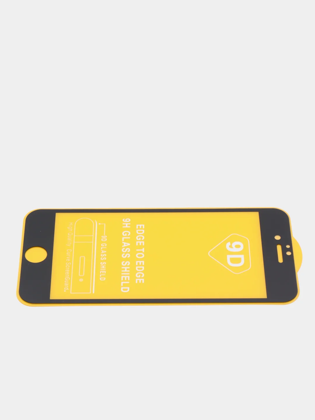 Черный защитное стекло 9D для iPhone 6 черного цвета с олеофобным покрытием