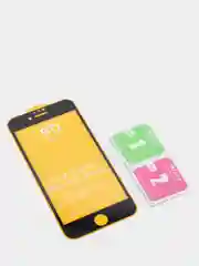 Черный защитное стекло 9D для iPhone 8 черная рамка