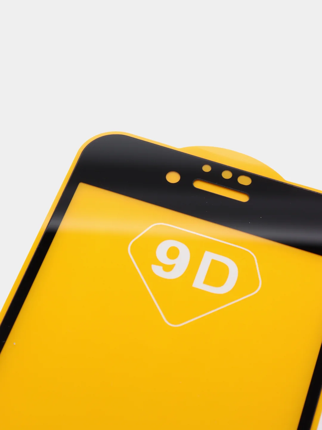 Черный защитное стекло 9D для iPhone 8 черная рамка