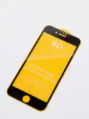 Черный защитное стекло 9D для iPhone 8 черная рамка