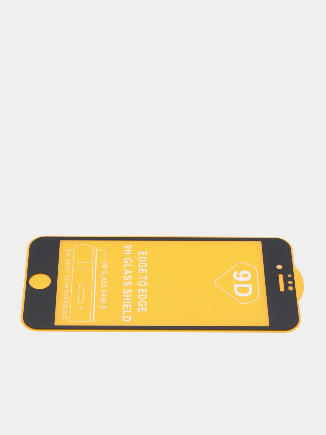 Черный защитное стекло 9D для iPhone 8 черная рамка