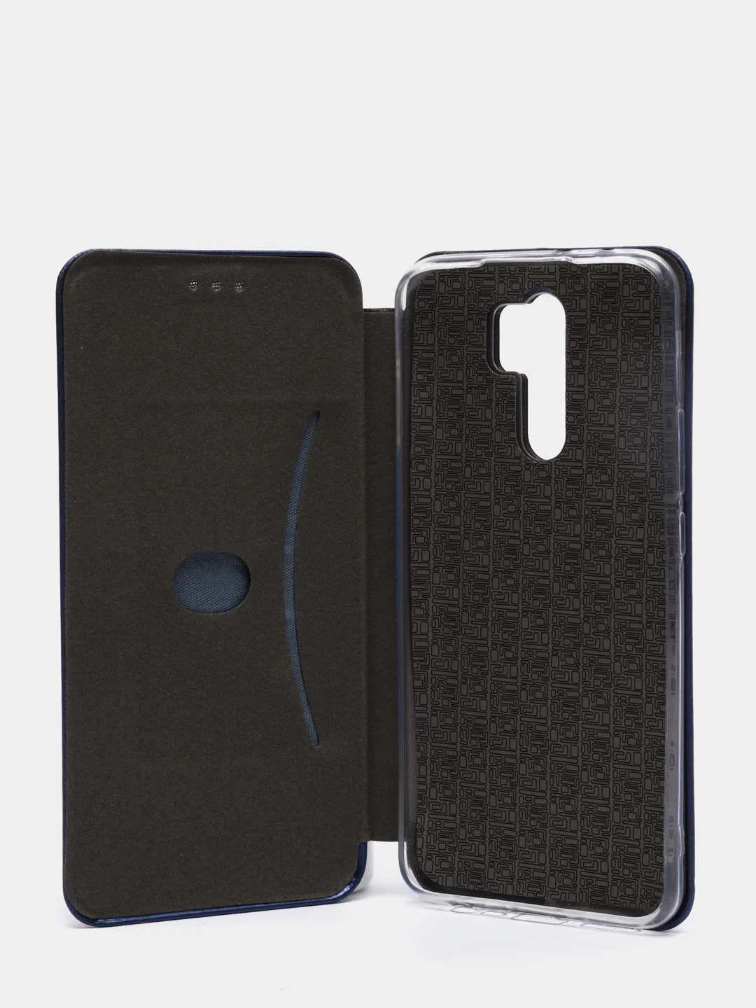 Синий чехол-книжка Xiaomi Redmi 9 (Сяоми Редми 9)