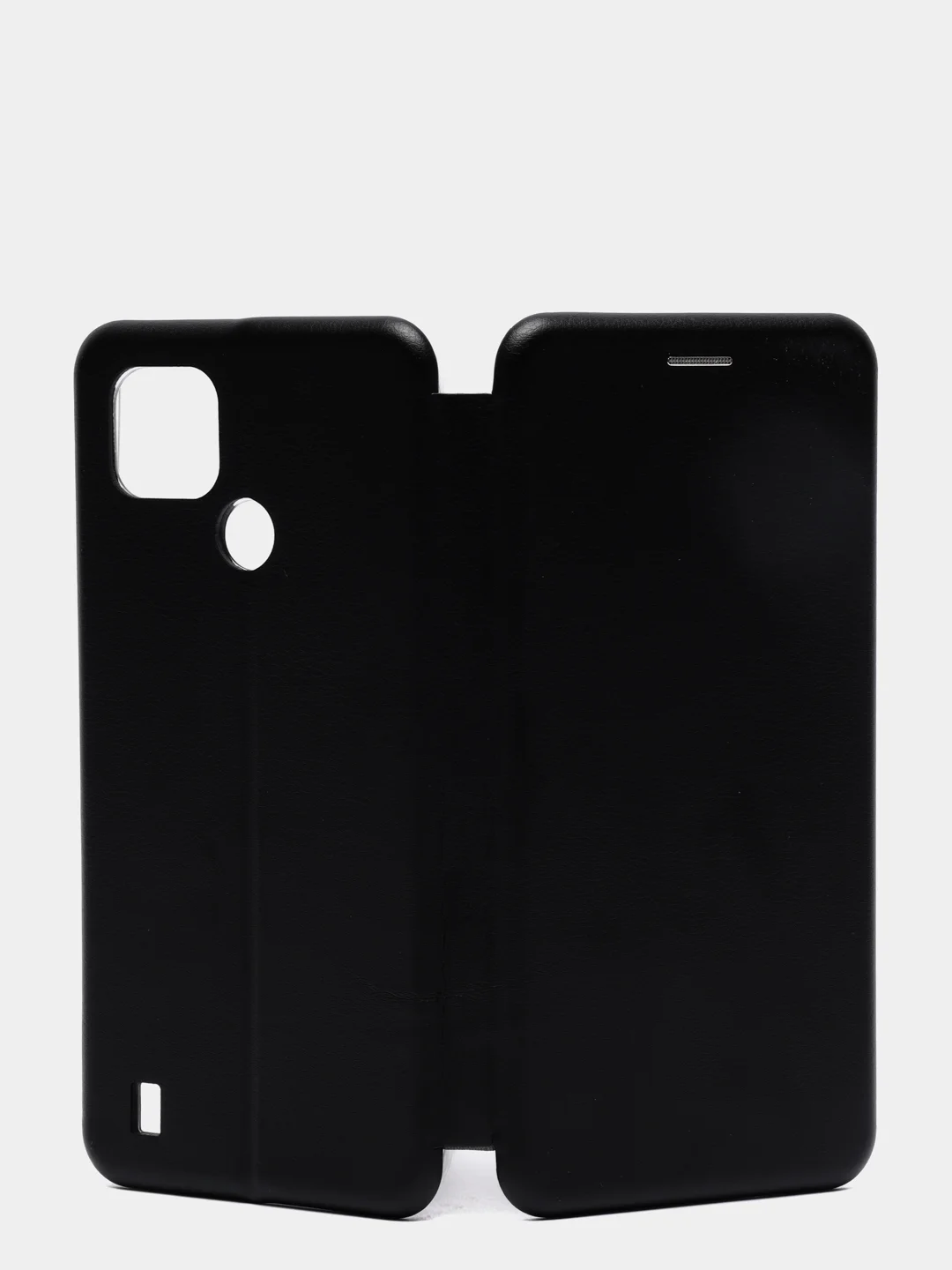 Черный чехол-книжка для Realme C21 (Реалми С21)