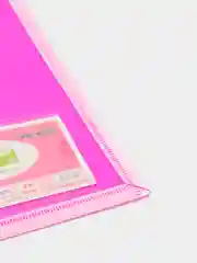 Розовый папка цветная с кнопкой для документов/листов/журналов