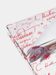 Плёнка упаковочная голография "С Новым годом!", 100х70 см