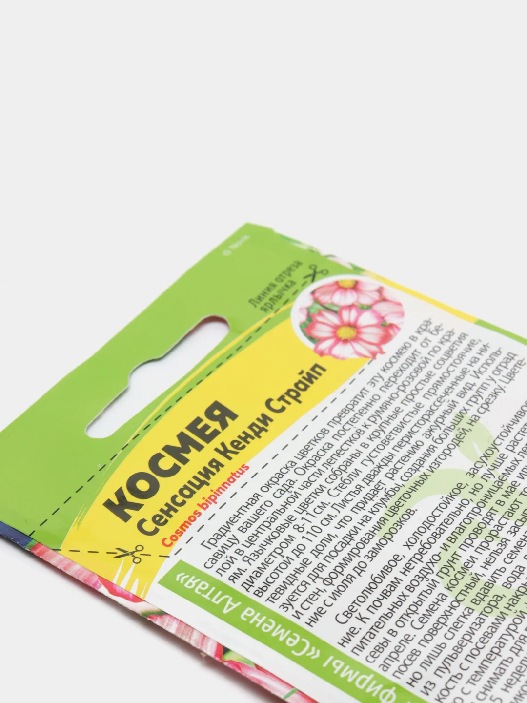 Семена цветов Космея "Сенсация Кенди Страйп", О, 0,5 г