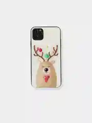 Алый чехол накладка c новогодним рисунком принтом картинкой для iPhone 11 pro max 11 pro xs max