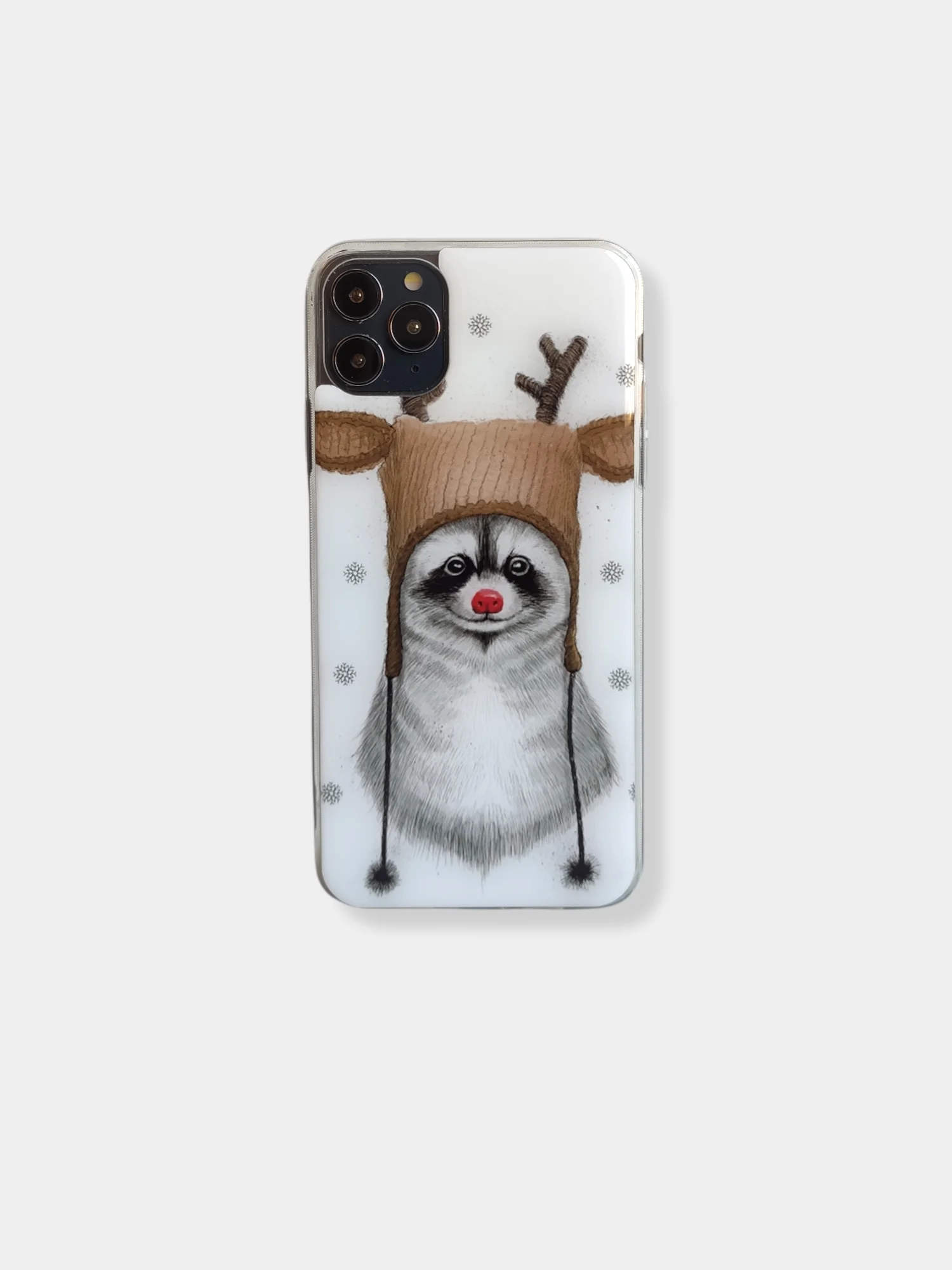 Алый чехол накладка c новогодним рисунком принтом картинкой для iPhone 11 pro max 11 pro xs max