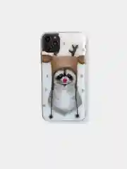 Алый чехол накладка c новогодним рисунком принтом картинкой для iPhone 11 pro max 11 pro xs max