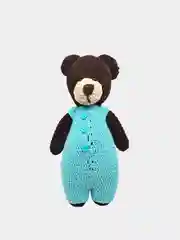 Коричневый вязаный плюшевый мишка, ручная работа
