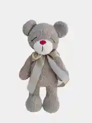 Песочный хаки вязаный плюшевый мишка, ручная работа