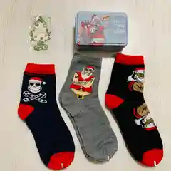 Голубой носки мужские, новогодние, 3 пары