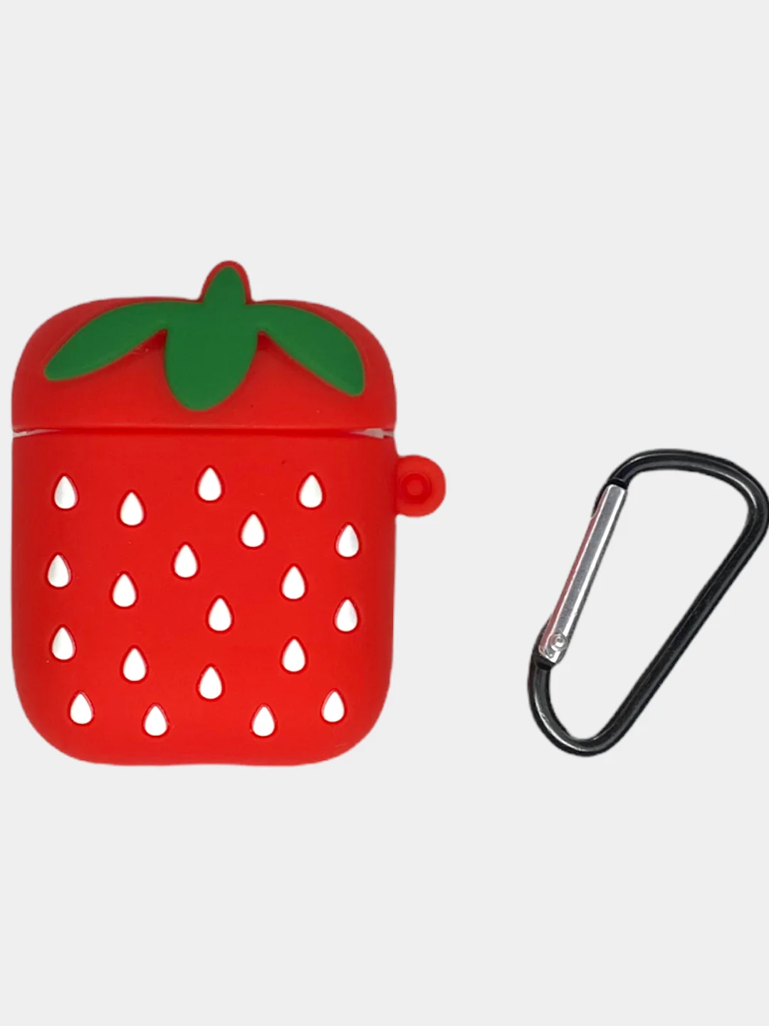 Вишнёвый чехол-игрушка для наушников AirPods 1,2 (Эирподс 1,2 Аирподс 1,2)