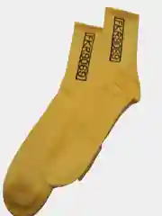 Желтый носки мужские, с рисунком