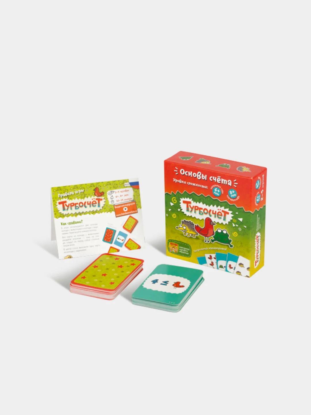 Набор "Игротека" 5+ ("Турбосчет", "Зверобуквы", "Этажики", "Трафик-Джем")