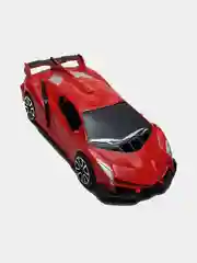 Красный игрушечная машинка