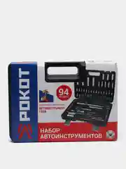 Набор автомобильных инструментов Рокот, 94 предмета 1/2,1/4, Набор инструмента 94 предмета