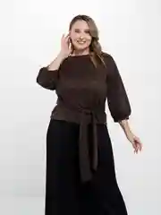 Коричневый рубашка