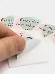 Набор наклеек для бизнеса Спасибо, что выбрали нас, 4 х 4 см