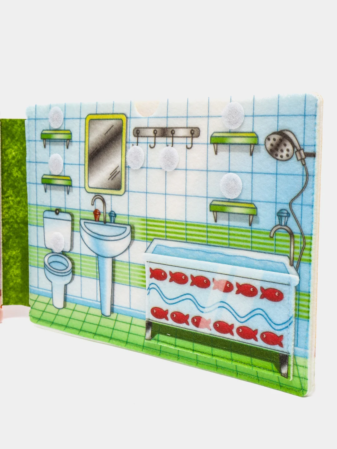 Развивающая игра из фетра Сумка-игралка "Кукольный домик"