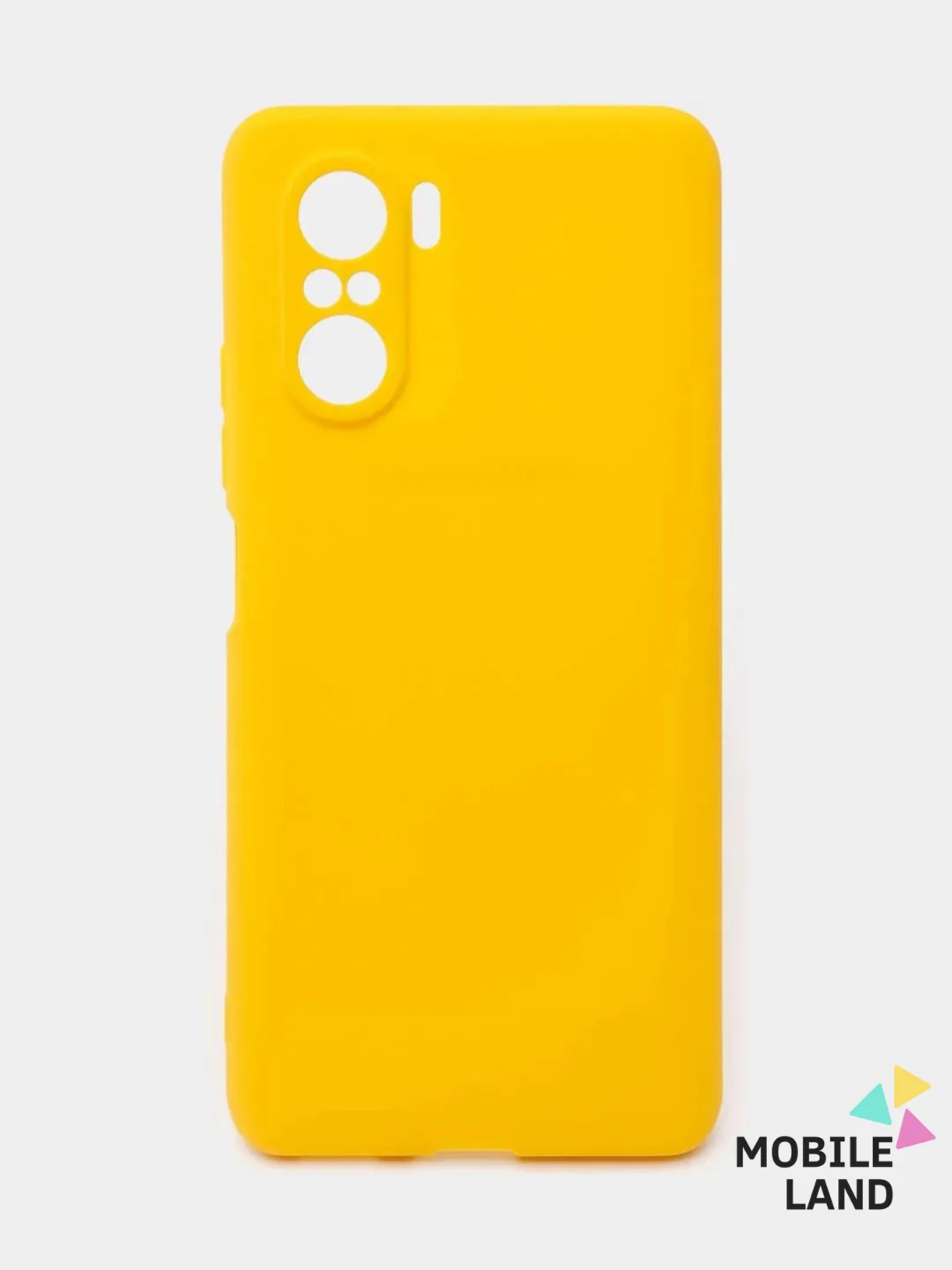 Желтый чехол для Xiaomi Poco F3 / Xiaomi Redmi K40 Pro силиконовый матовый