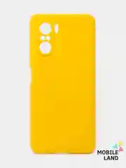 Желтый чехол для Xiaomi Poco F3 / Xiaomi Redmi K40 Pro силиконовый матовый