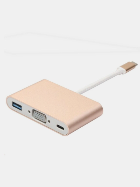 USB 3.1 Тип-C к VGA/ USB 3.0 / Тип C адаптер конвертер концентратор для ноутбука Macbook