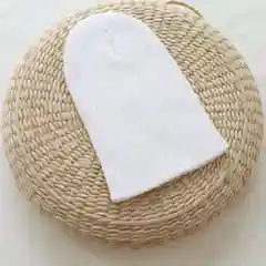 Белый шапка с отворотом, унисекс