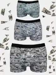 Зеленый трусы мужские MENRON DOLLARS спортивные трусы-боксеры