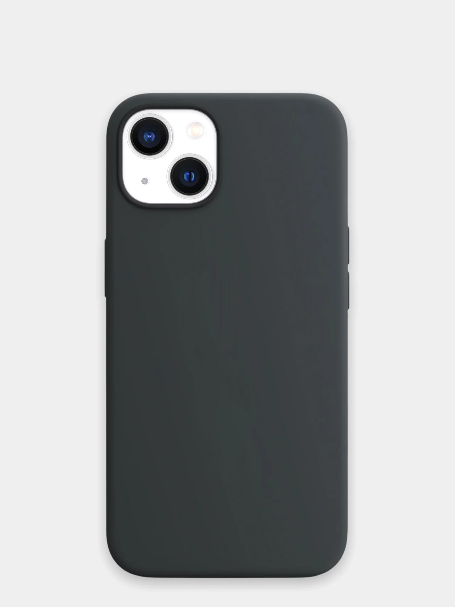 Черный чехол iPhone 13, 13 Pro, 13 Pro Max силиконовый с закрытым низом