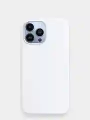 Белый чехол iPhone 13, 13 Pro, 13 Pro Max силиконовый с закрытым низом