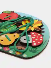 Шнуровка "Ёжик с грибочком и яблоком на спине"