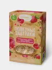 Ячменные хлопья с малиной, 250 гр