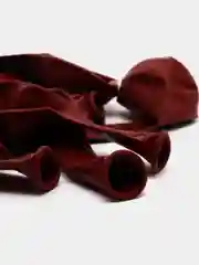 Тёмно-бордовый воздушный латексный шар / Макарунс / для праздников и дня рождений