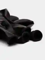 Черный воздушный латексный шар / Макарунс / для праздников и дня рождений