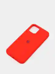 Красный чехол для iPhone 12 Pro Max, силиконовый, c логотипом