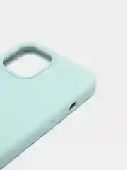 Мятный чехол для iPhone 12 Pro Max, силиконовый, c логотипом